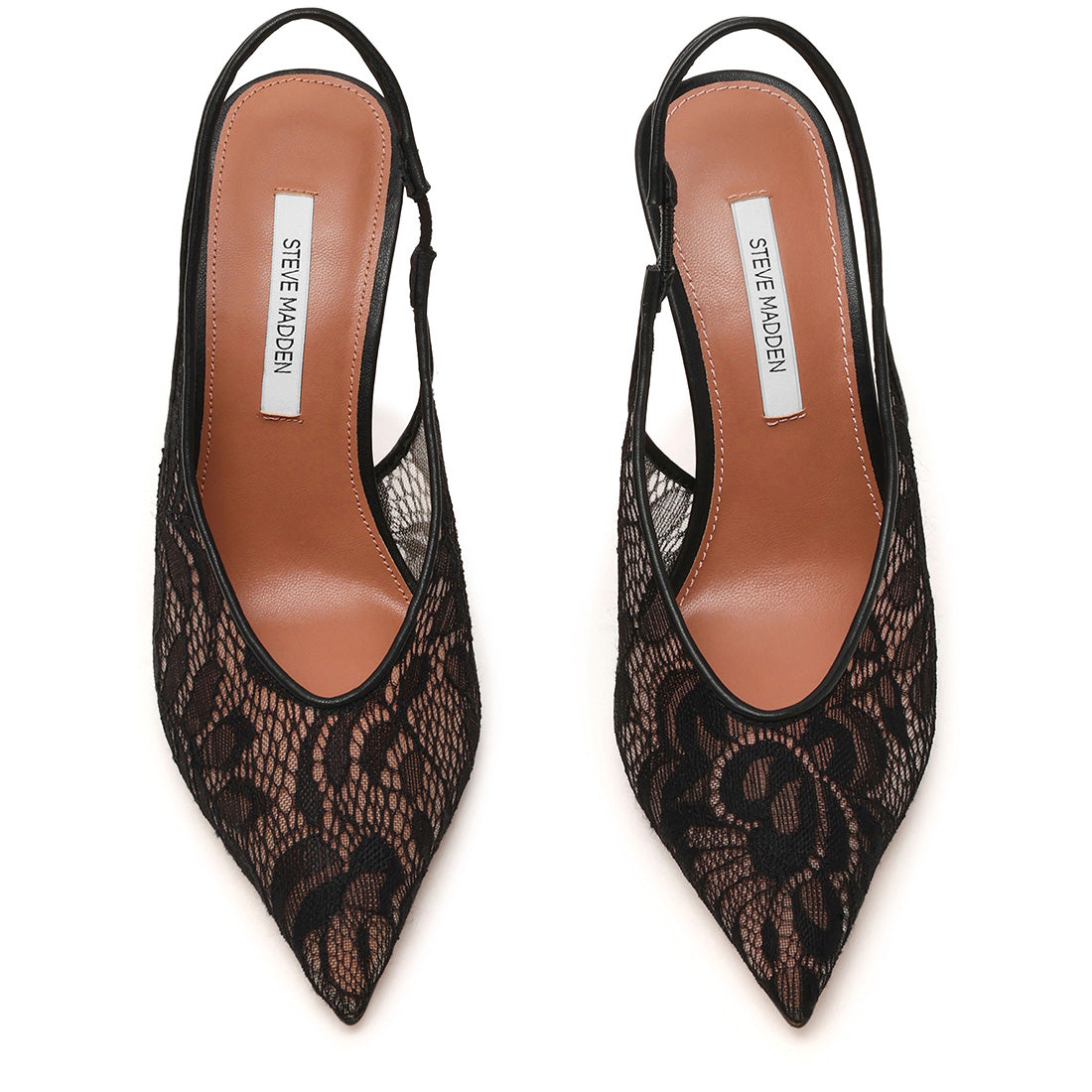 Steve Madden Andromeda escarpins noir dentelle talon 10 cm