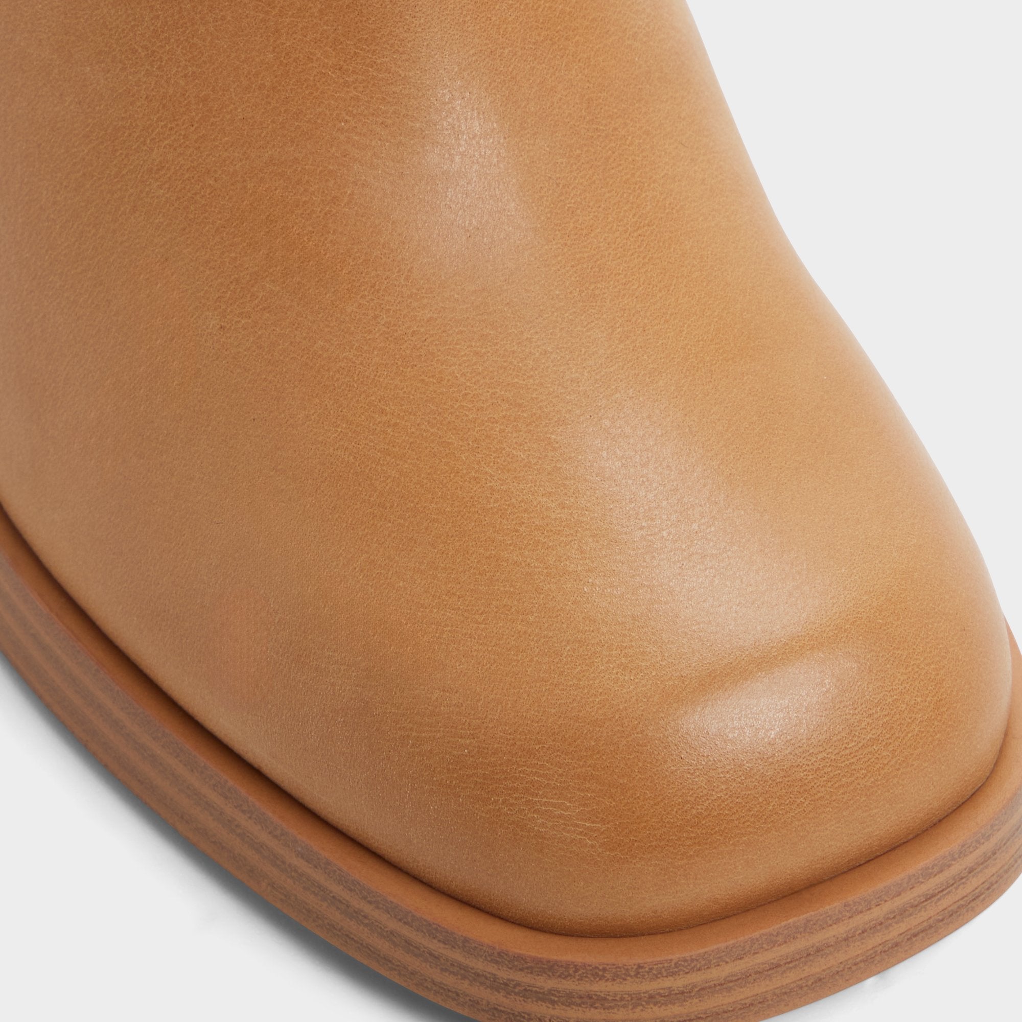 ALDO Juny botte haute marron plateforme cuir vieilli