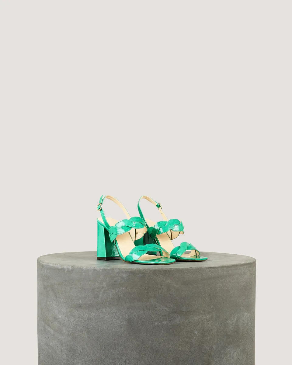 Tila March Rhea sandale cuir gazon talon 8 cm