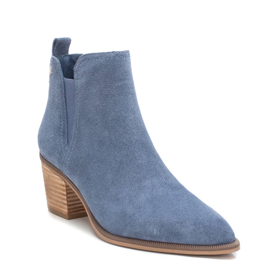 Carmela 160619 16061907 bottine cuir bleue talon 6 cm