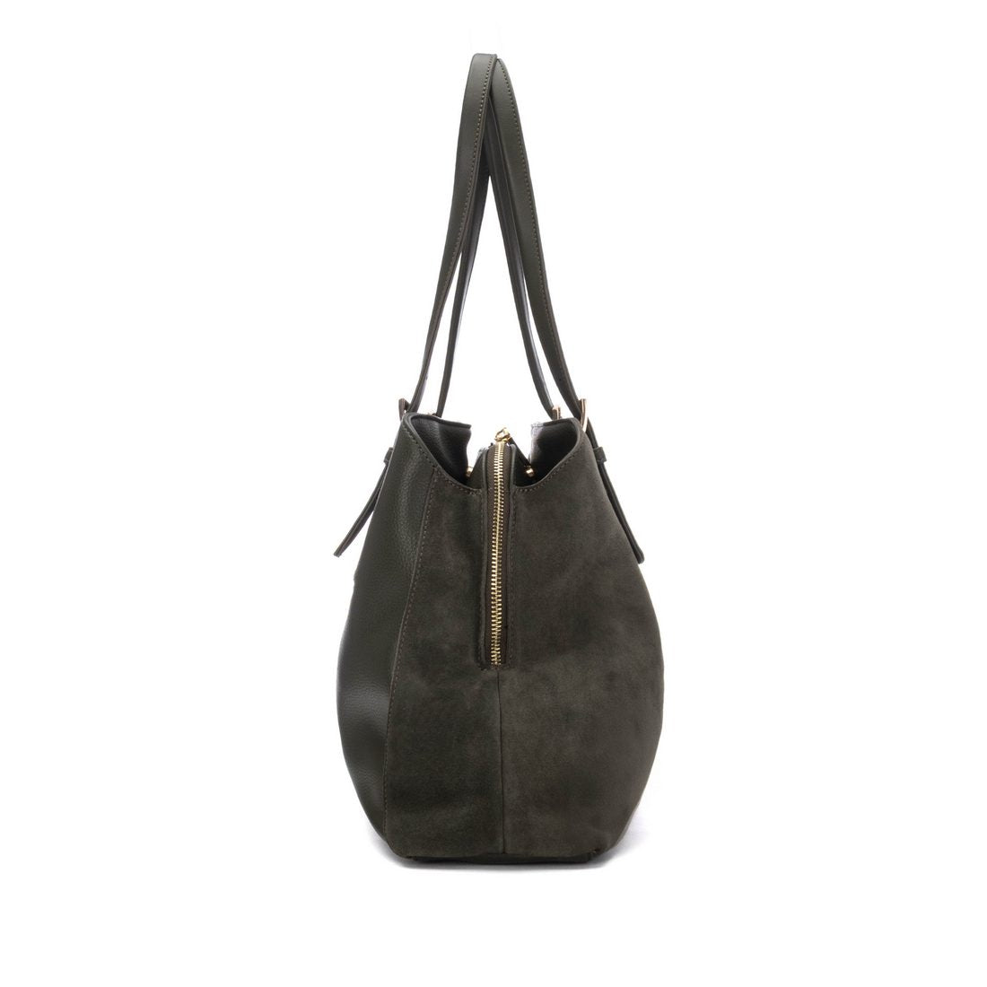 Carmela 186232 18623203 sac épaule kaki suède