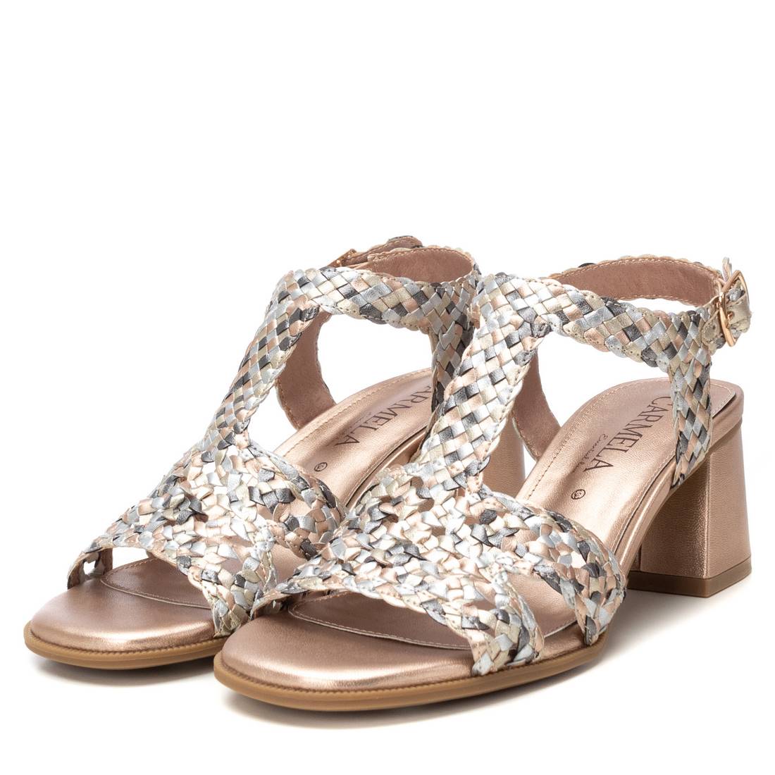 Carmela 16219003 sandale cuir nude talon 6 cm