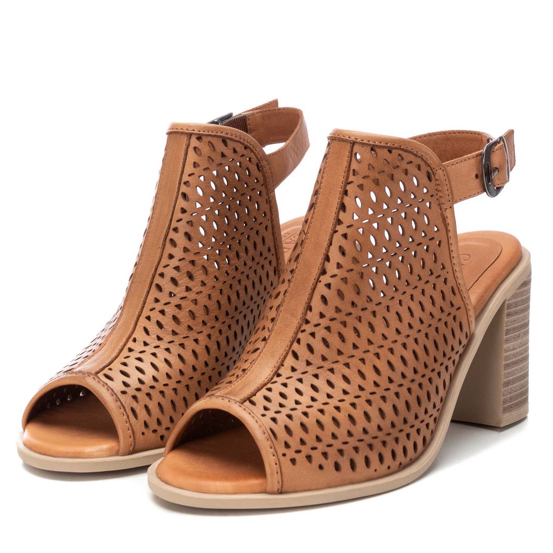 Carmela 16135101 bottine cuir marron talon 8 cm