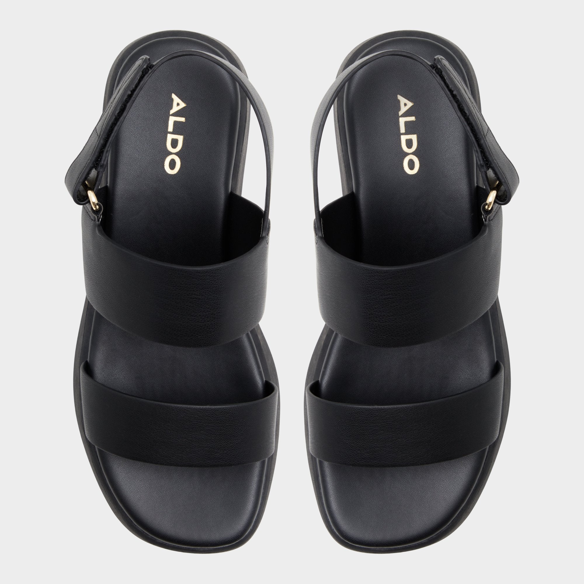 ALDO Thilda sandales compensées noires velcro