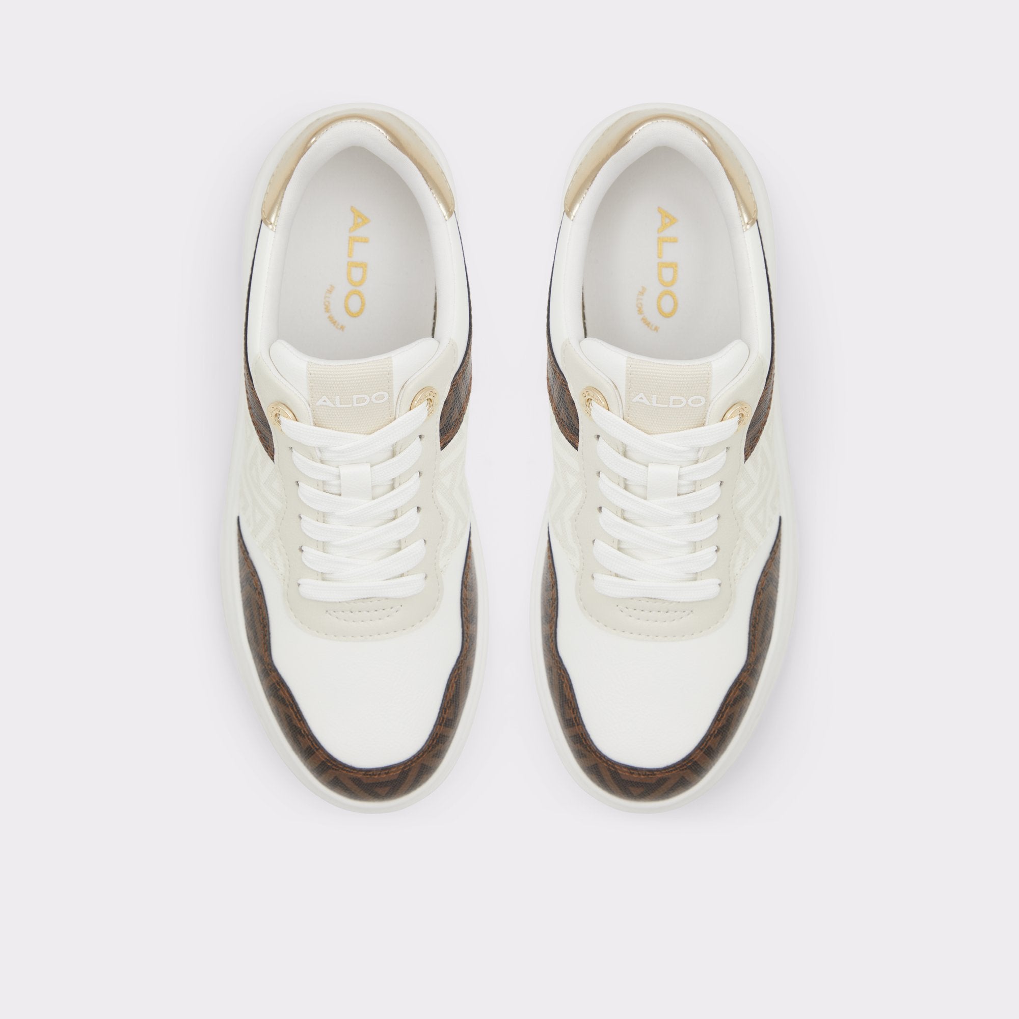 ALDO Sclub baskets plateforme marron rembourrées