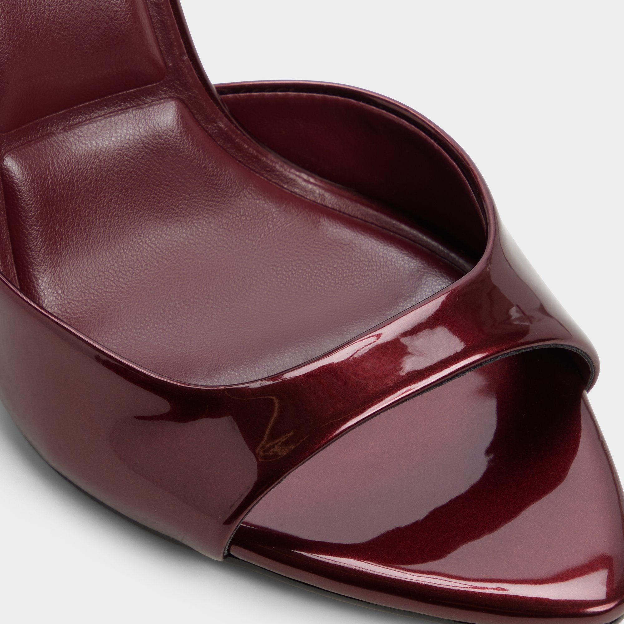 Aldo Forevermore sandales à talon bordeaux verni