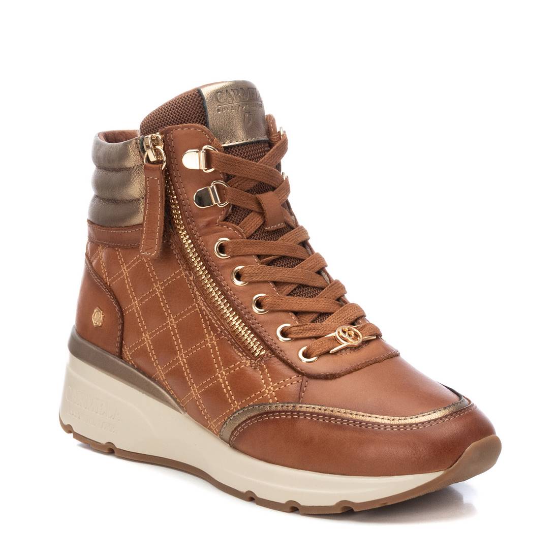 Carmela 16182102 bottines femme marron cuir lacets