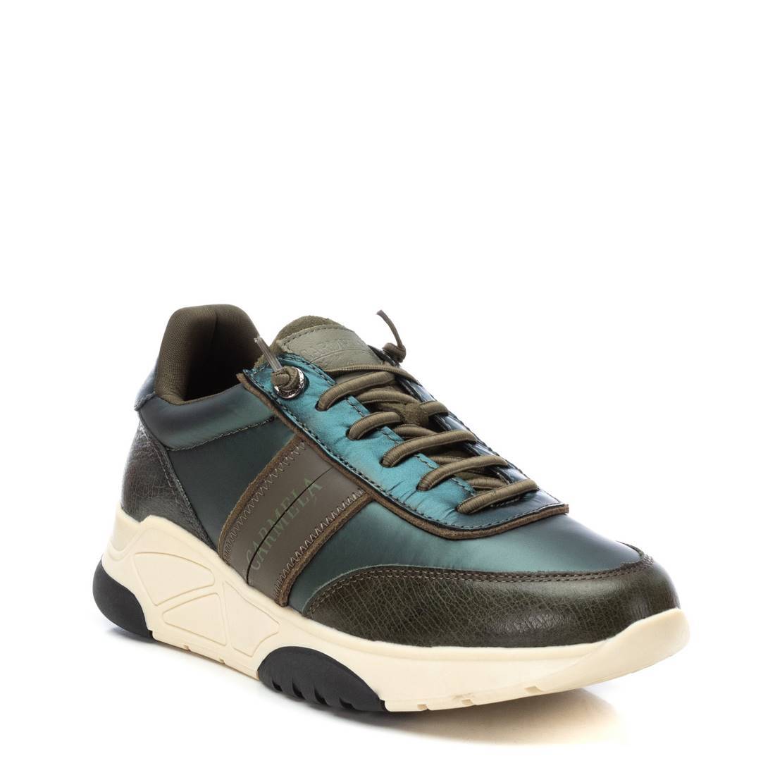 Carmela 16105804 sneakers femme vert cuir lacets