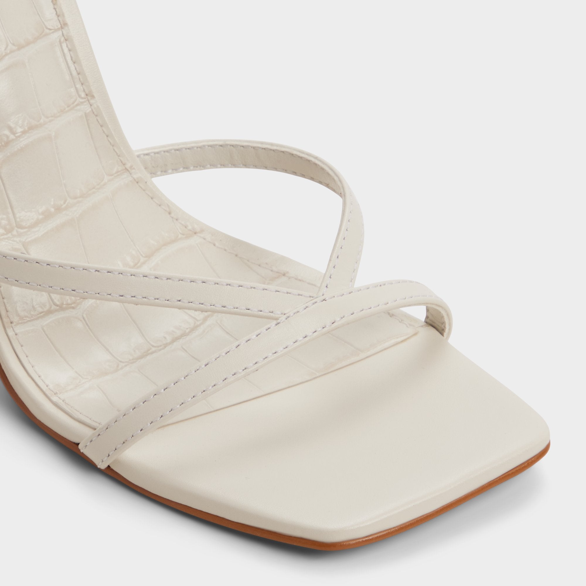 ALDO Beachglass sandales talons perles blanc