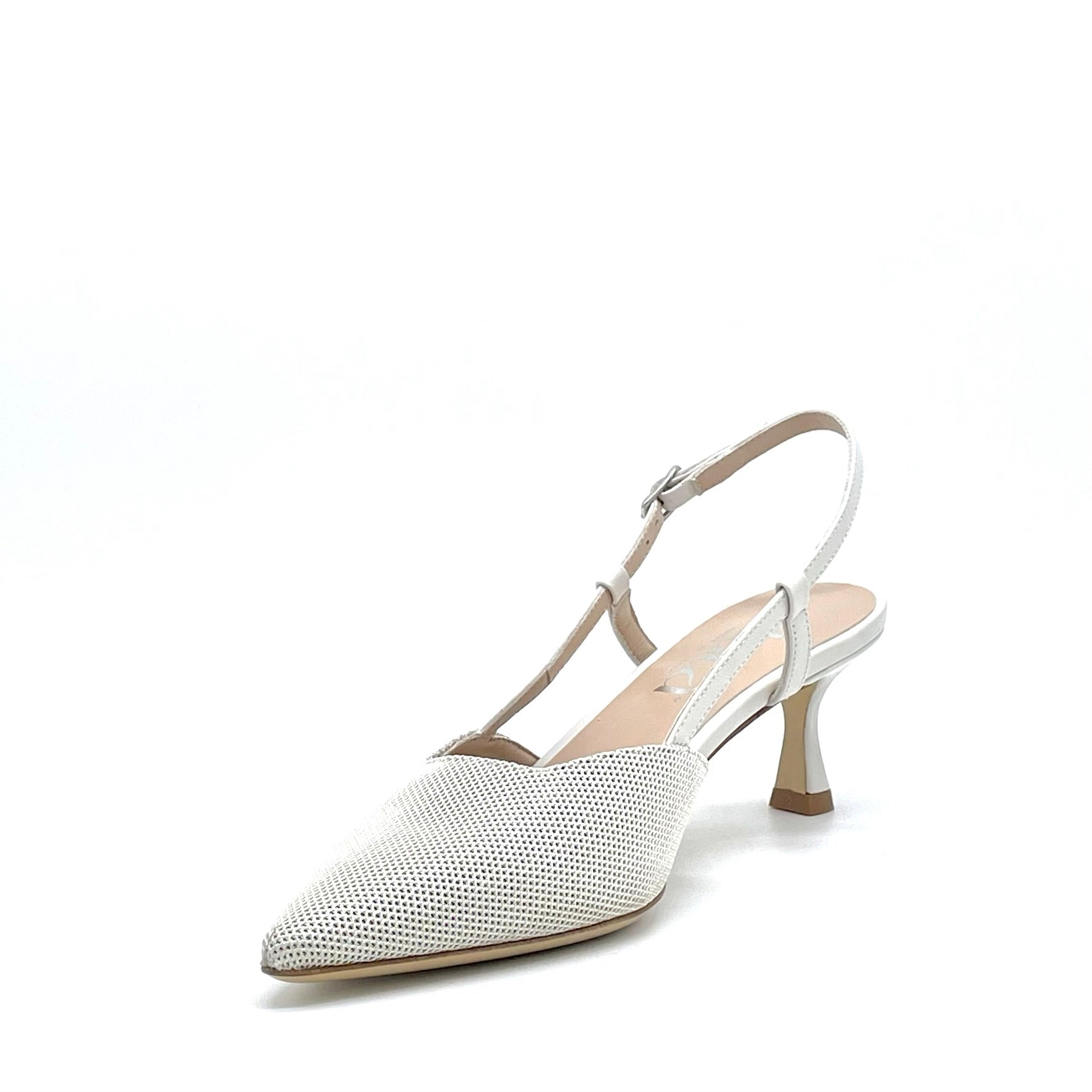 Elata 15187 slingback cuir lait talon 5,5 cm pointure 37