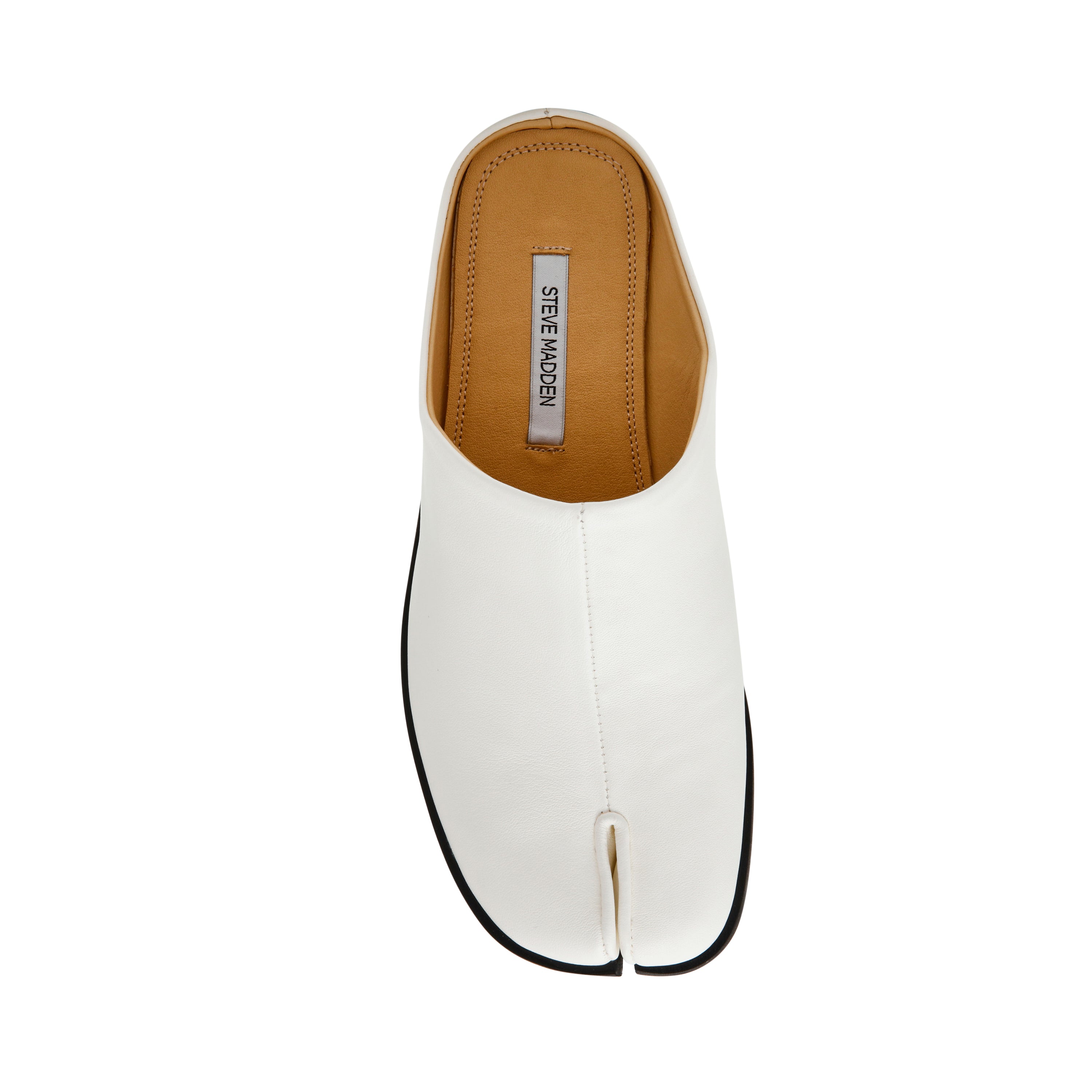Steve Madden Tino ballerine cuir blanc bout ouvert