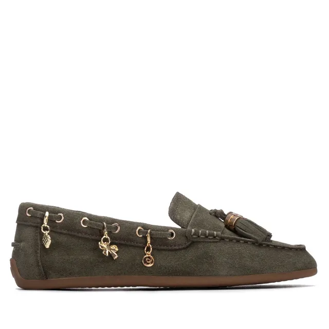 Carmela 164147 16414701 mocassins kaki cuir serraje