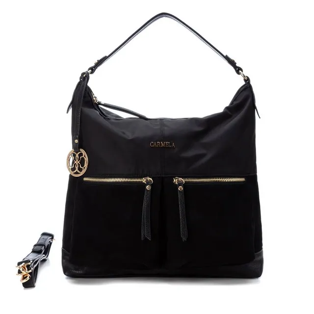 Carmela 18606601 sac femme noir 6 poches nylon