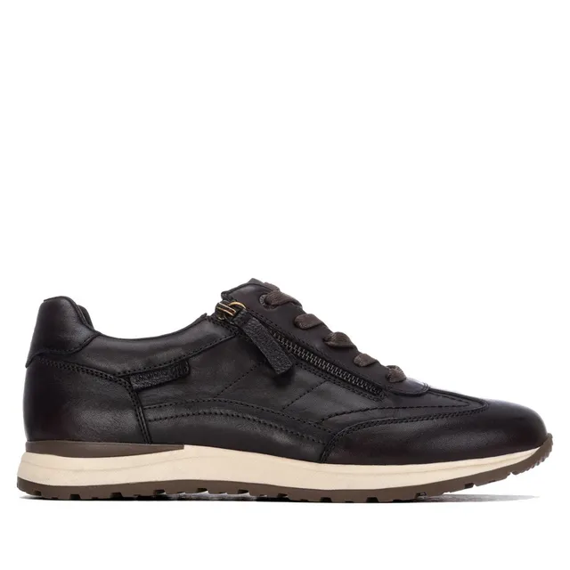 Carmela 16420802 baskets homme cuir marron zippées