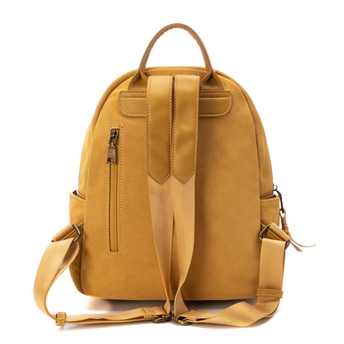 Carmela 18605004 sac à dos femme jaune cuir 32 cm