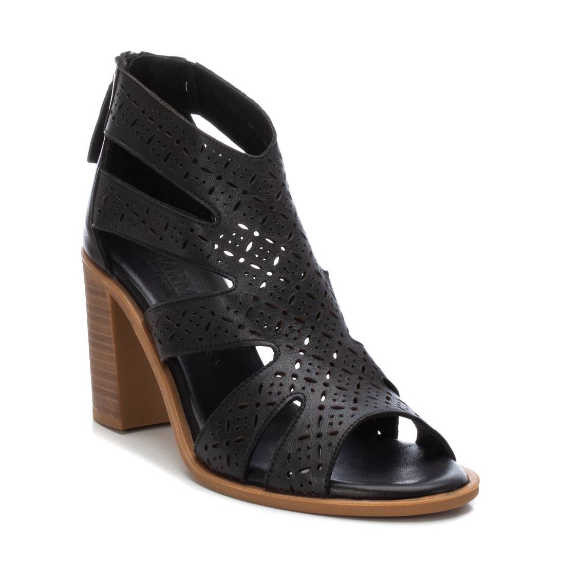 Carmela 16069401 sandales cuir noir talon 9 cm