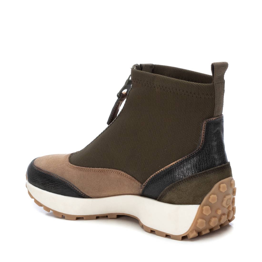 Carmela 16120404 basket montante femme vert textile