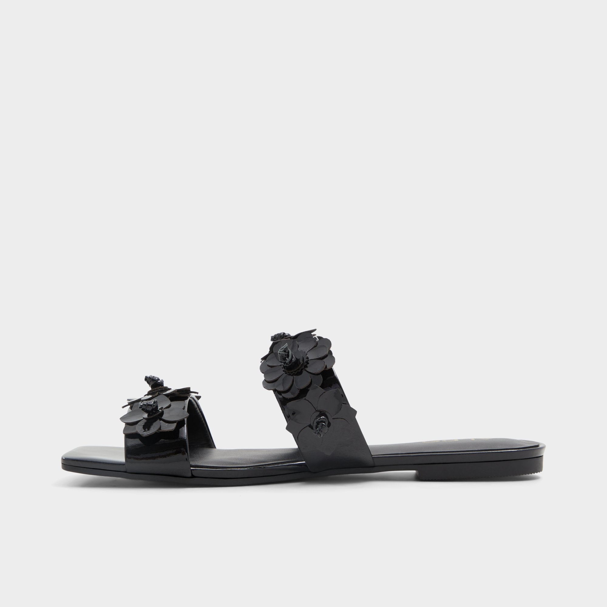 ALDO Fiore sandales plates noires confort
