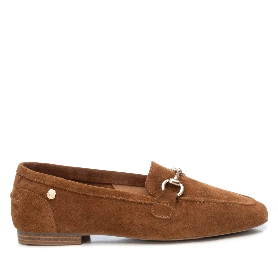 Carmela 16217502 mocassins femme camel cuir plat