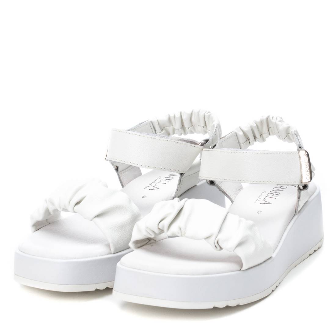 Carmela 16081111 sandales cuir blanc scratch