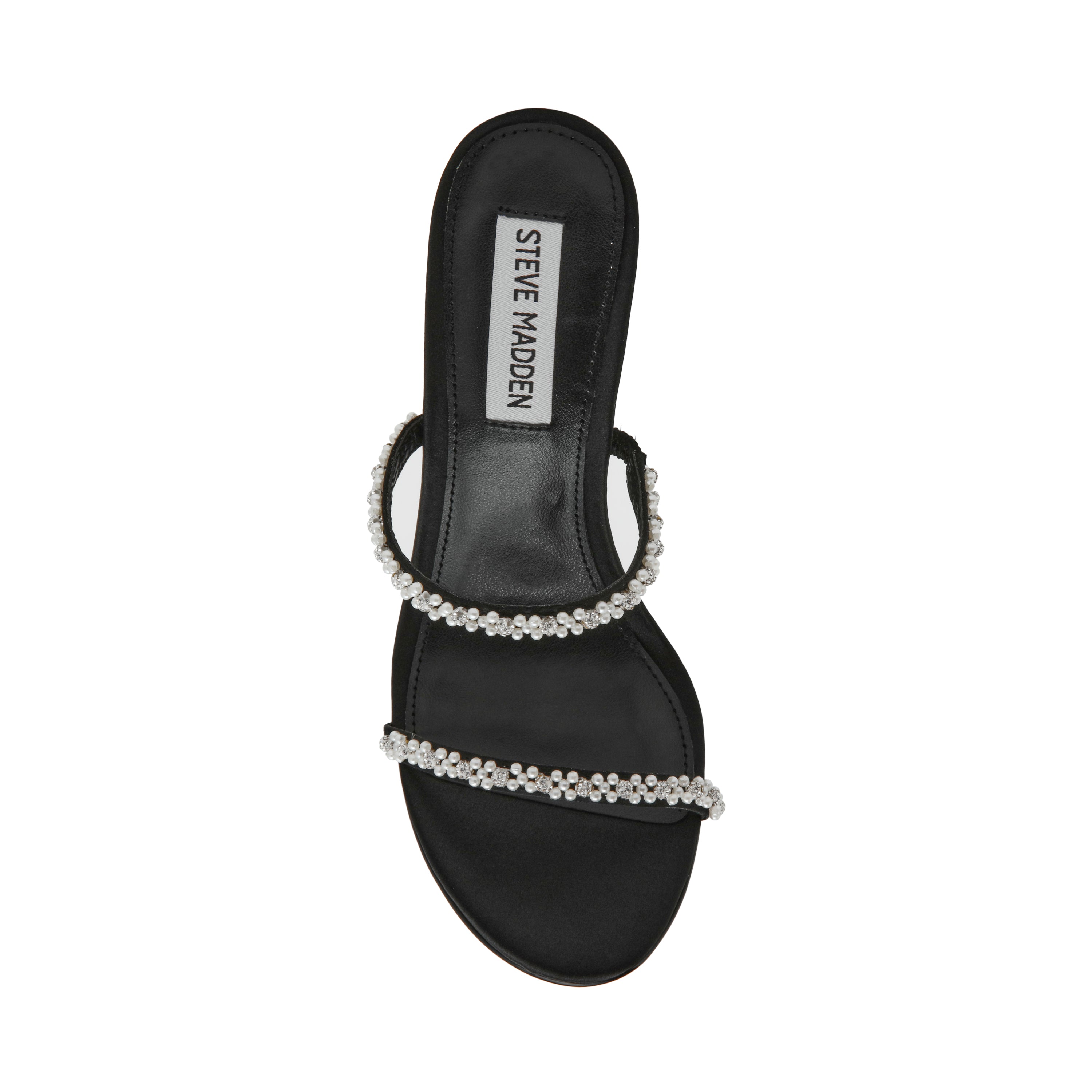 Steve Madden Bethani sandale noir satin talon 10 cm