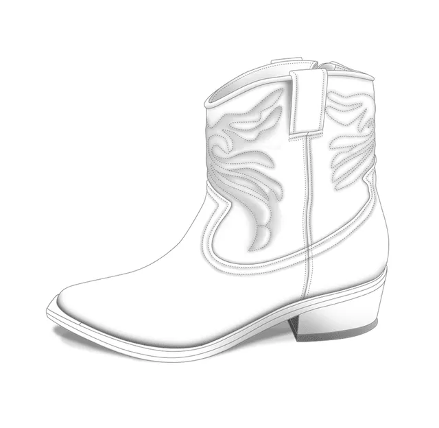 Dessine Moi Un Soulier Santiag bottines plates à personnaliser