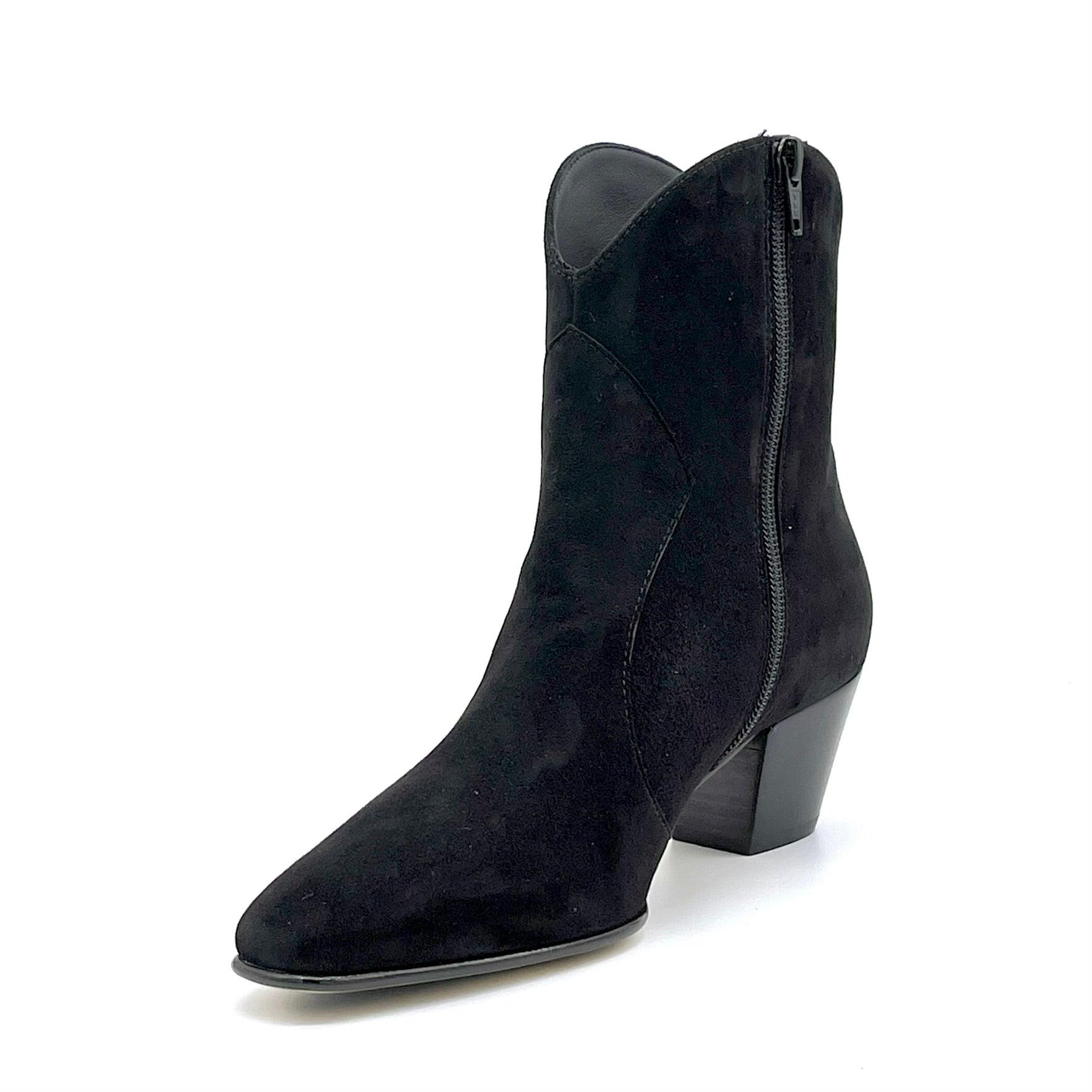 Elata 55537 boots texanes daim noir talon 5,5 cm pointure 37