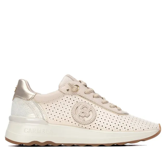 Carmela 16324501 sneaker compensée beige