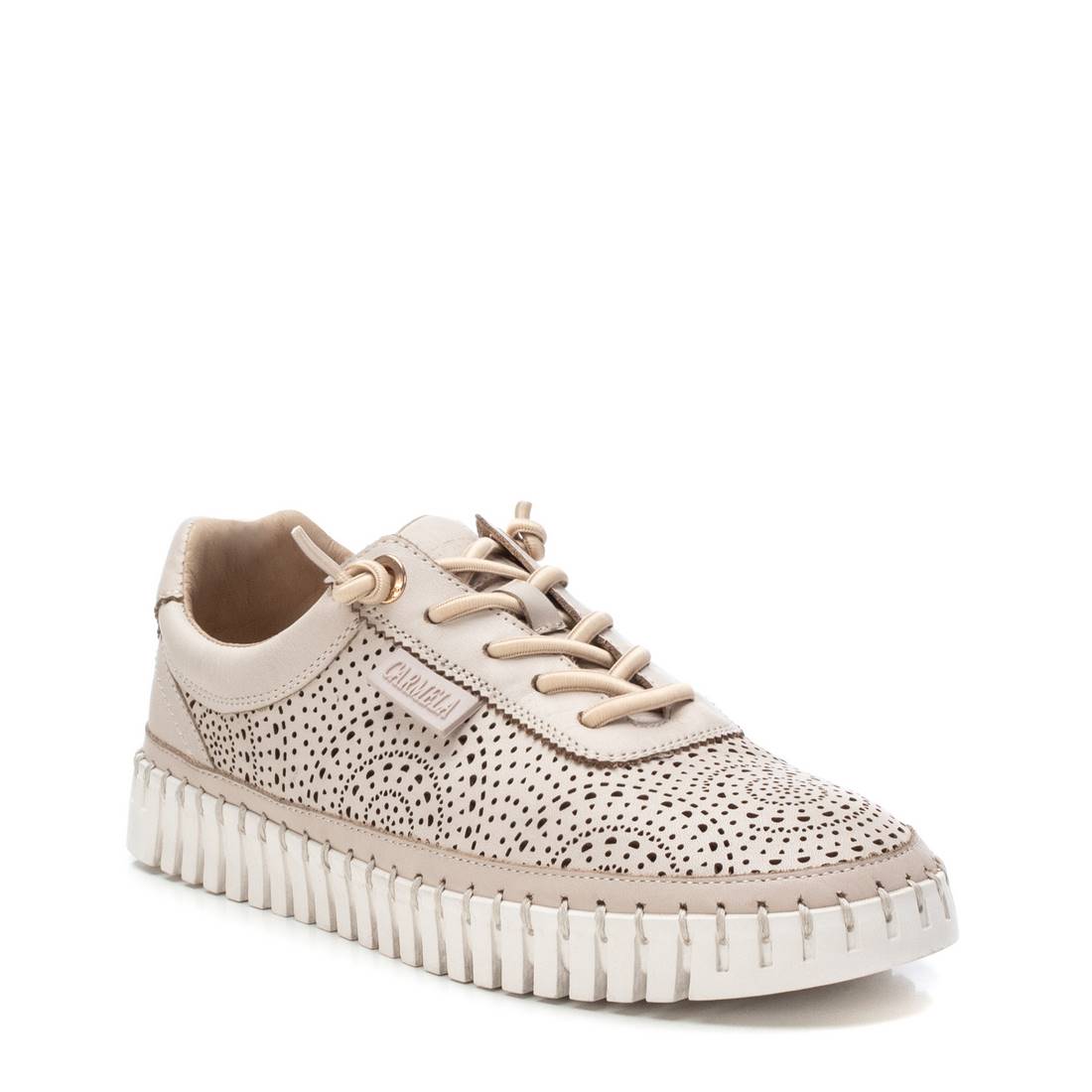 Carmela 162327 16232702 chaussure cuir beige à lacets