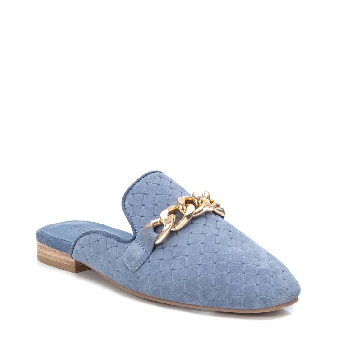 Carmela 16072105 mocassin bleu serraje chaîne