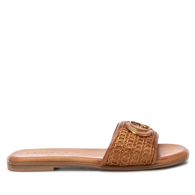 Carmela 16219301 sandale camel plate ornement