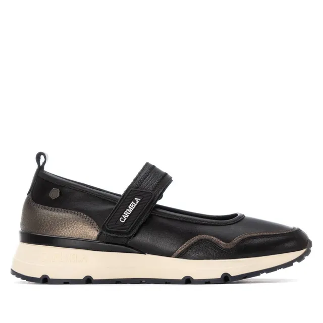 Carmela 16251501 ballerine noire cuir scratch
