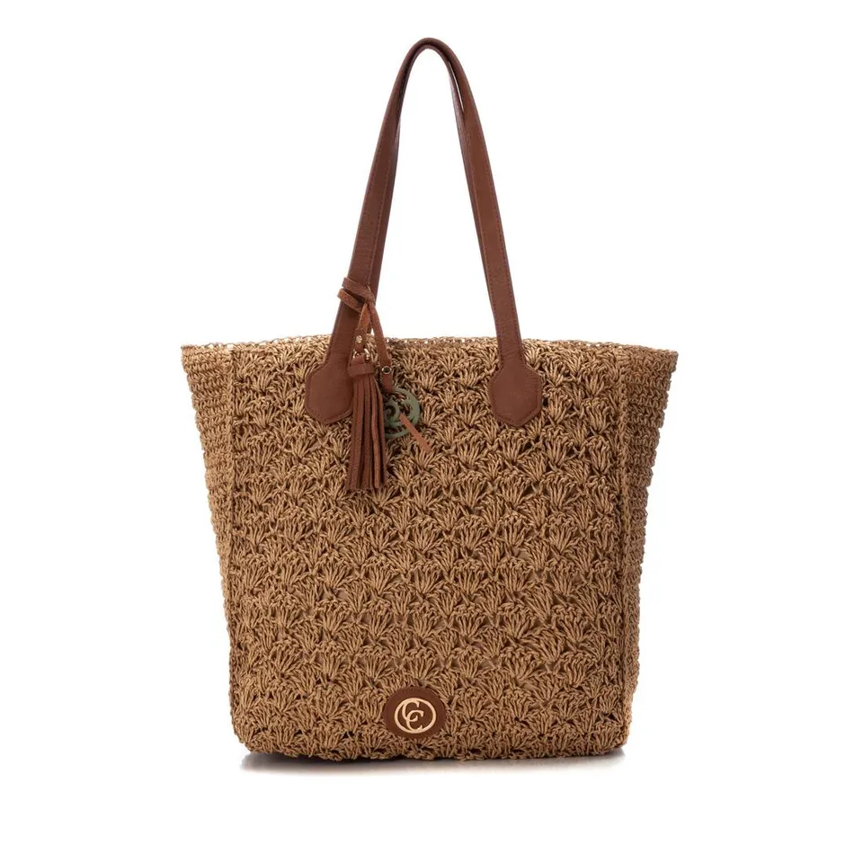 Carmela 18610504 sac épaule marron raphia