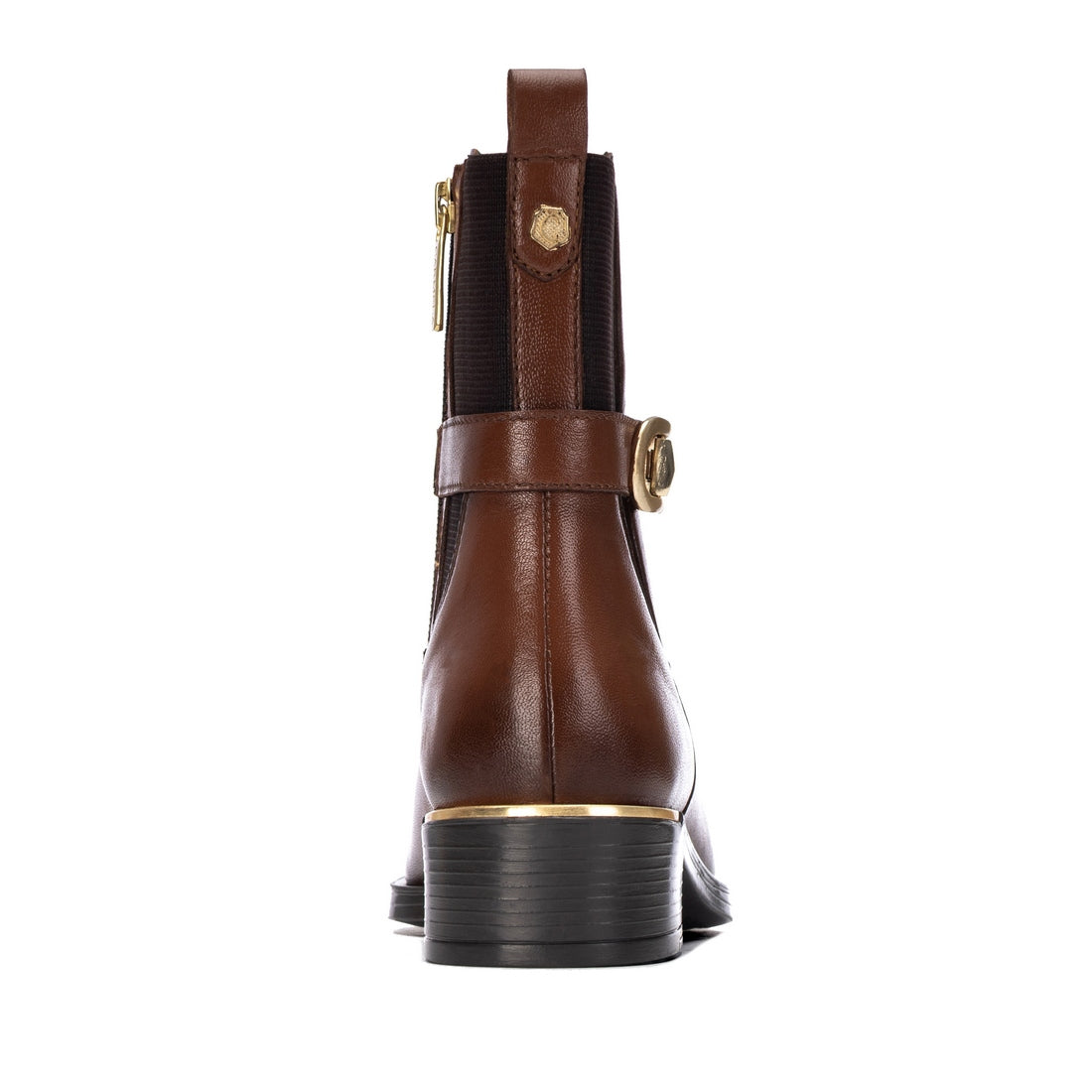 Carmela 16400802 bottines femme camel zip talon bas