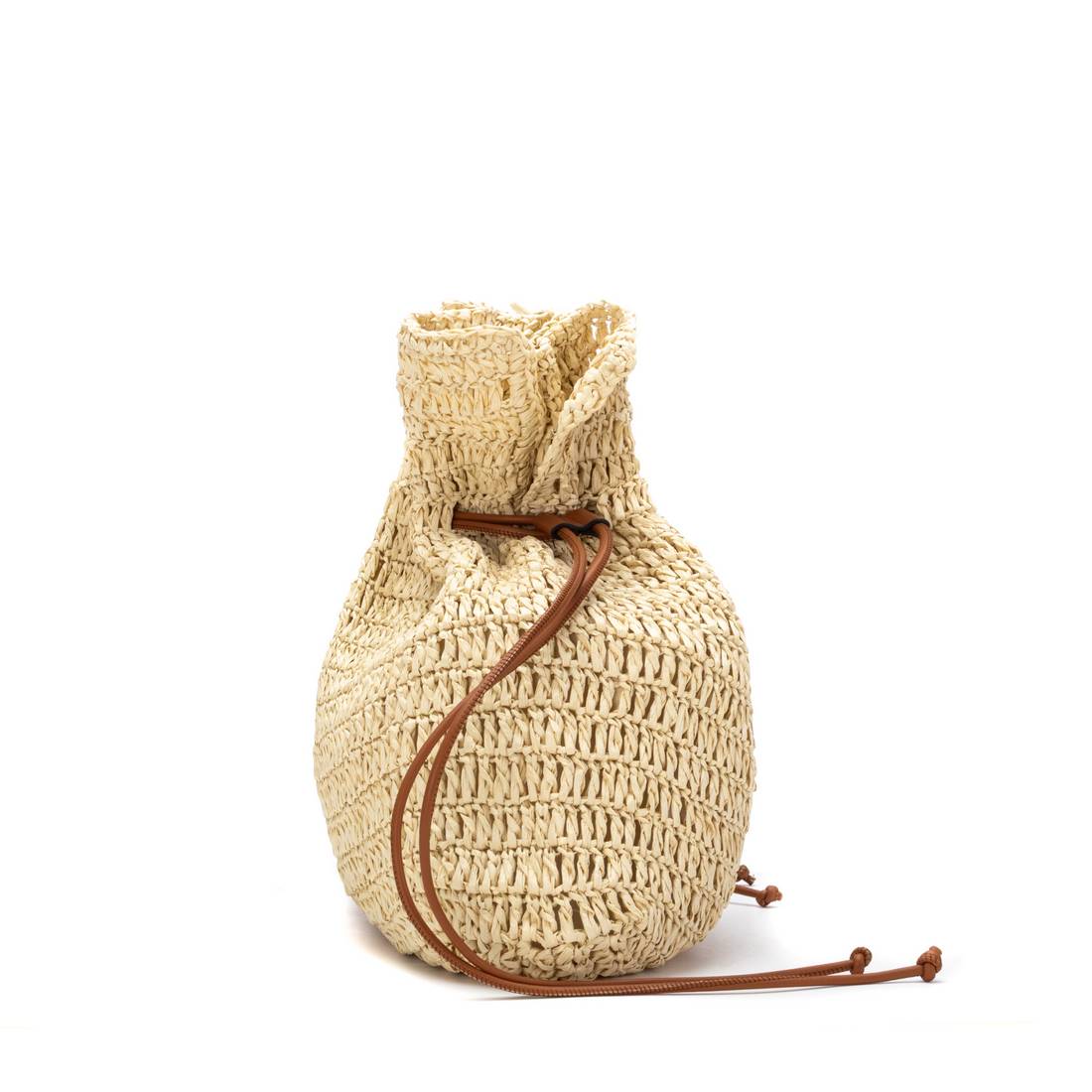 Carmela 18622001 sac épaule raphia beige 40 cm