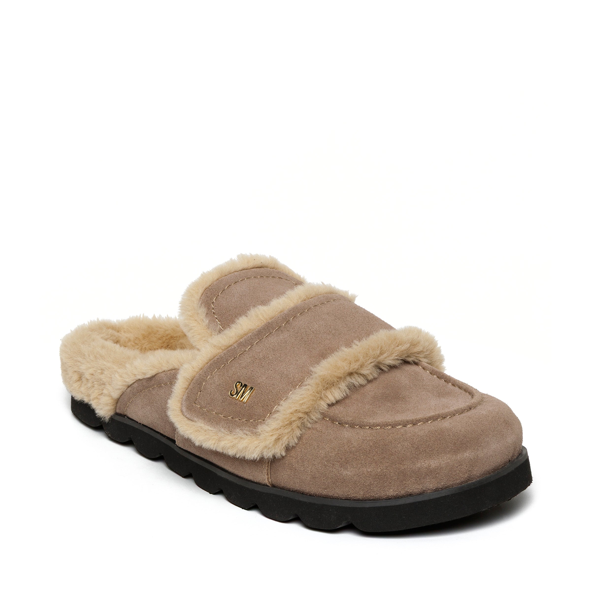 Steve Madden Bomb-SM mules taupe daim à enfiler femme