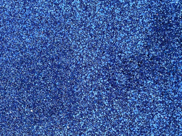 Dessine Moi Un Soulier glitter bleu électrique matière