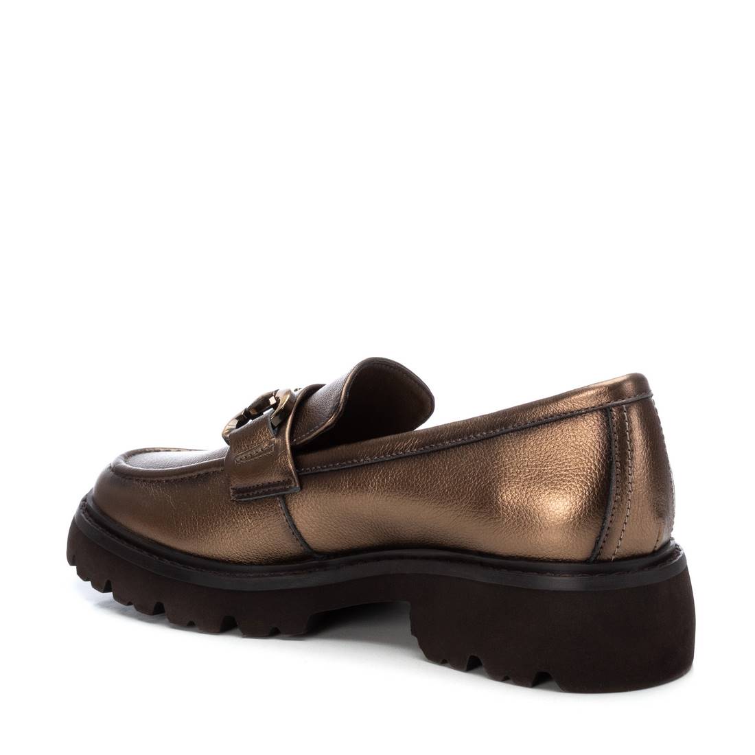 Carmela 16199102 mocassin dore chaine cuir