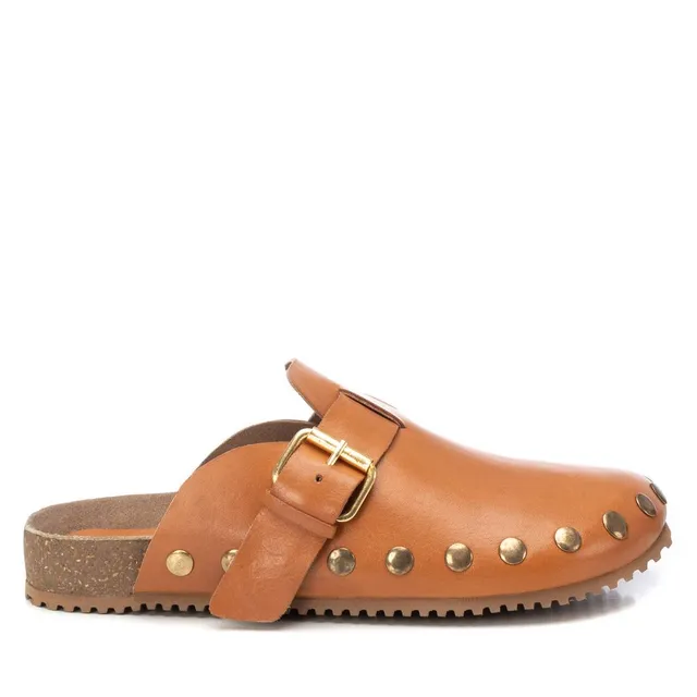 Carmela 16212702 sabot femme camel cuir clouté