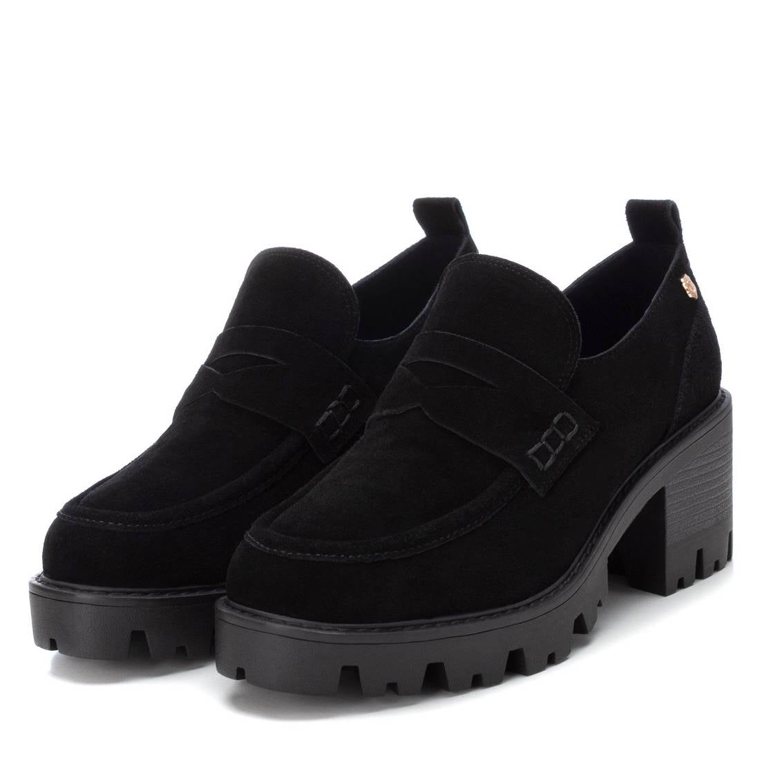 Carmela 16110903 mocassins cuir noir talon 7 cm