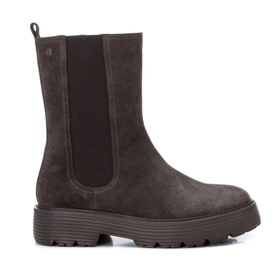 Carmela 06820301 bottine cuir gris talon bas