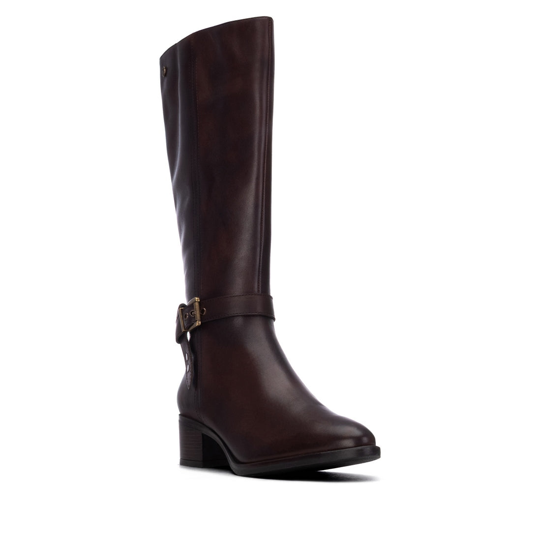 Carmela 16416402 bottes cuir marron talon bas