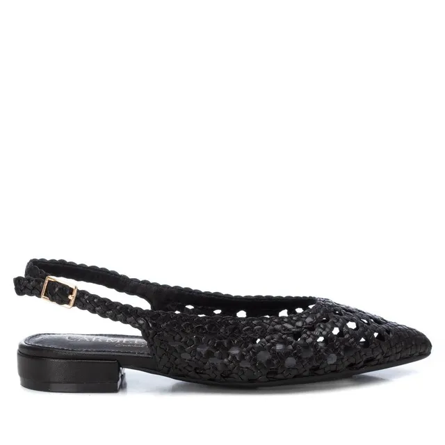 Carmela 16147205 ballerine femme cuir noir bride