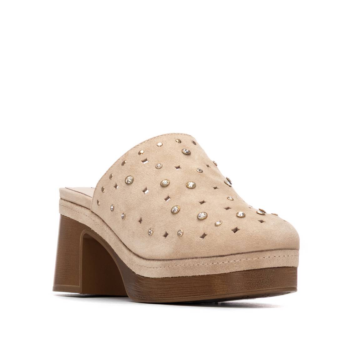 Carmela 16325602 sabot beige talon 8 cm serraje