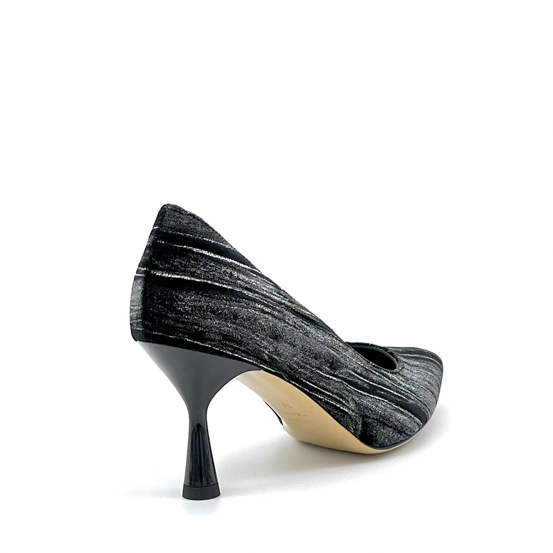 Elata 55501-1 escarpin velours noir strié