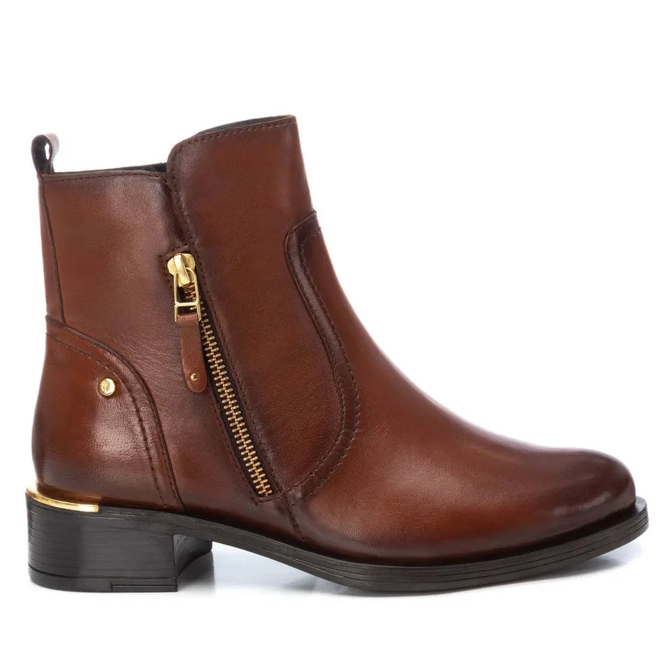 Carmela 16201701 bottine cuir marron talon 4 cm