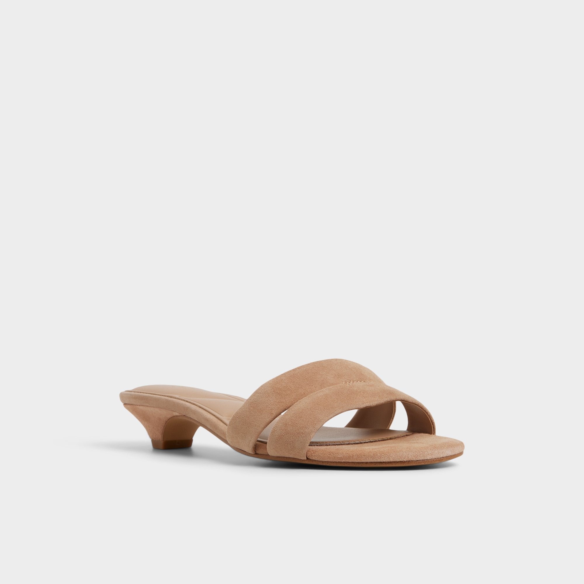 ALDO Scarletta sandales suède marron petit talon