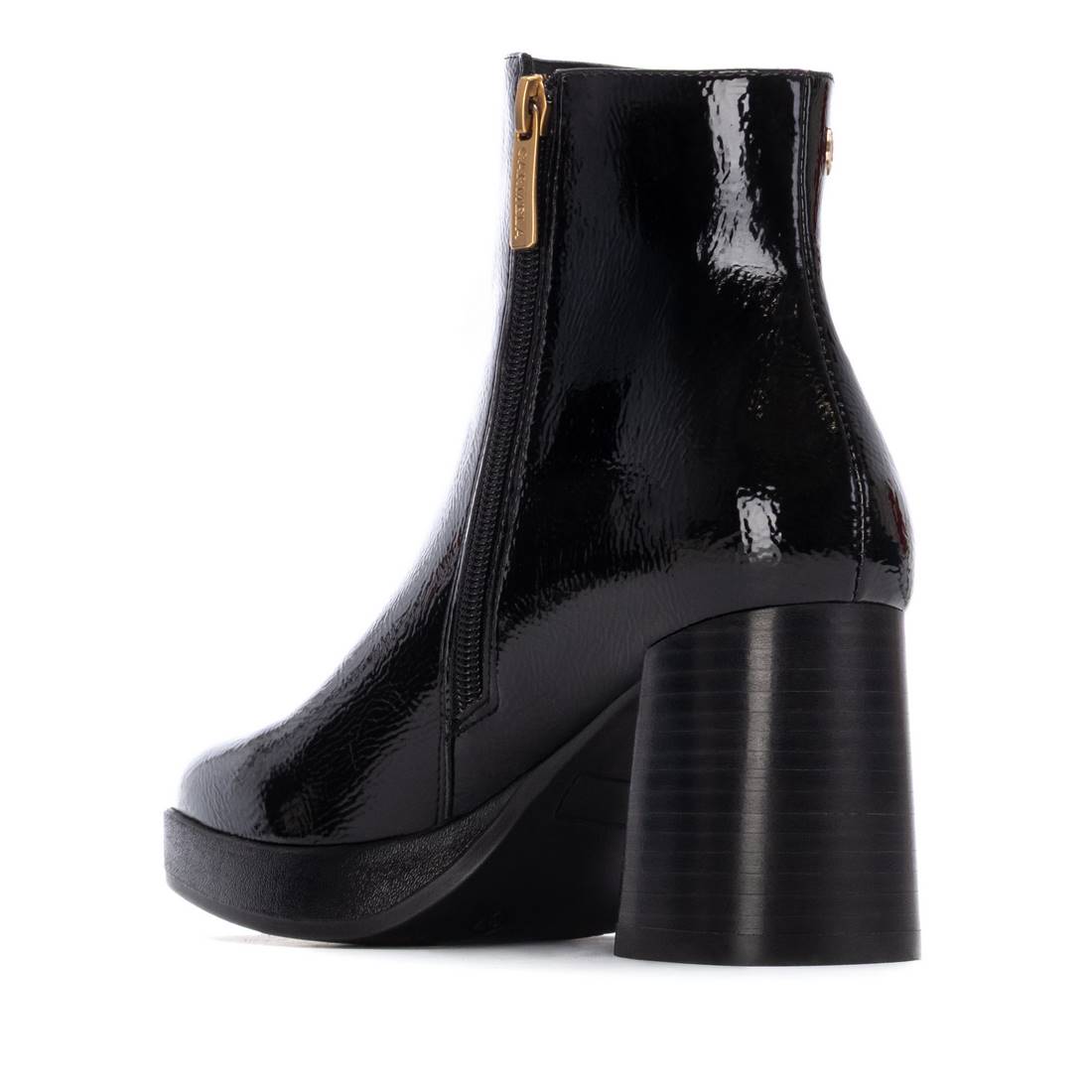 Carmela 16271902 bottine noir vernis talon