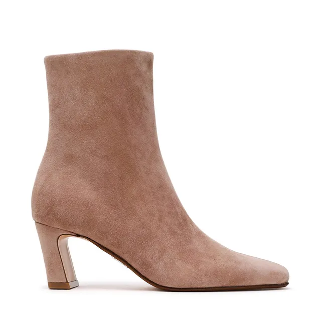 Steve Madden Willah bottine daim taupe 6 cm