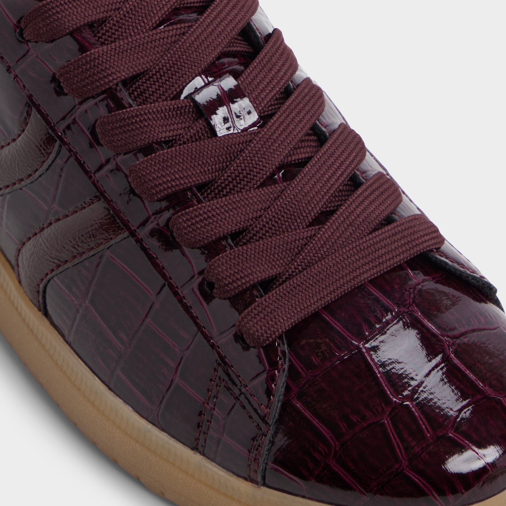 ALDO Chicsneaker2 baskets bordeaux croco